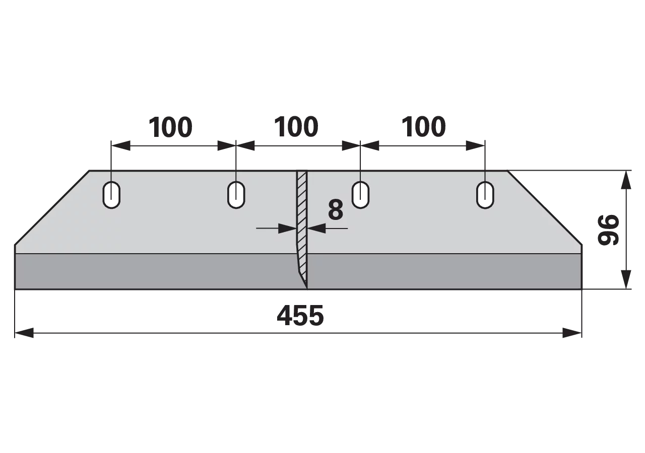 Häckslermesser Mais – passend für Kemper 51985 MWS