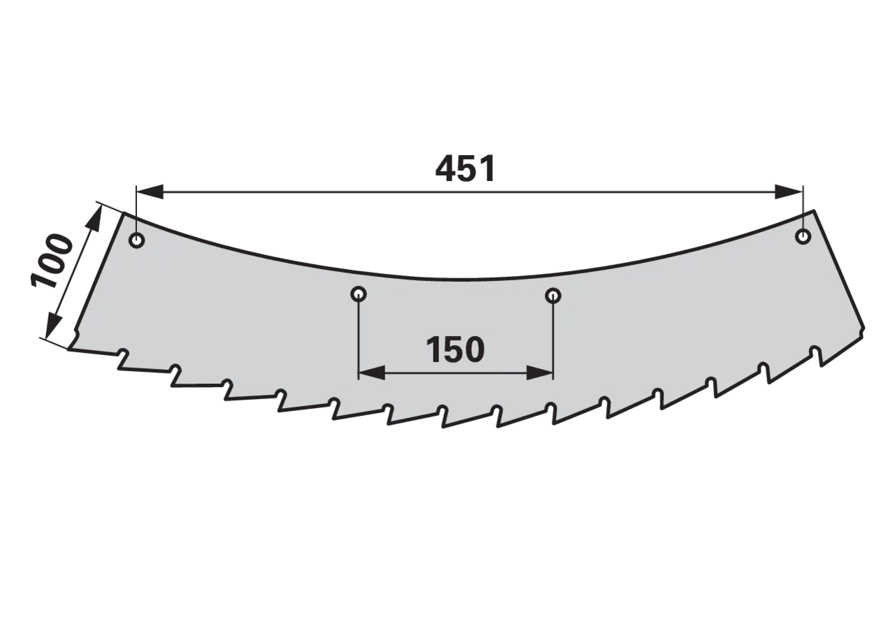 Sägemesser außen – passend für Kemper 66038 GartenShop24