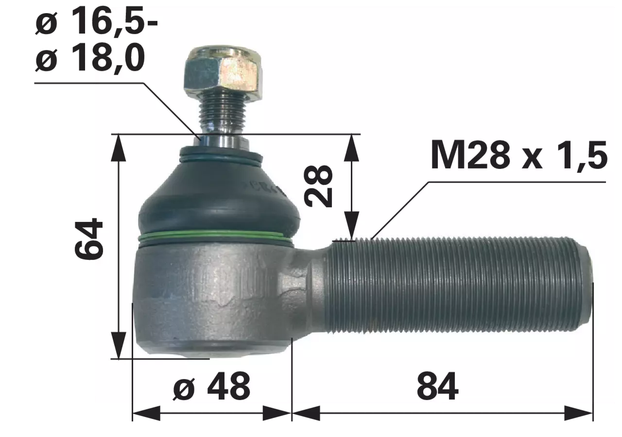 Kugelgelenk – passend für Claas 177042.0 GartenShop24