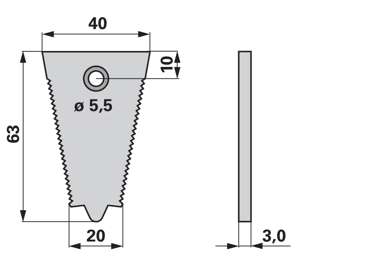 Fingerplatte – passend für Claas 522184.1 GartenShop24