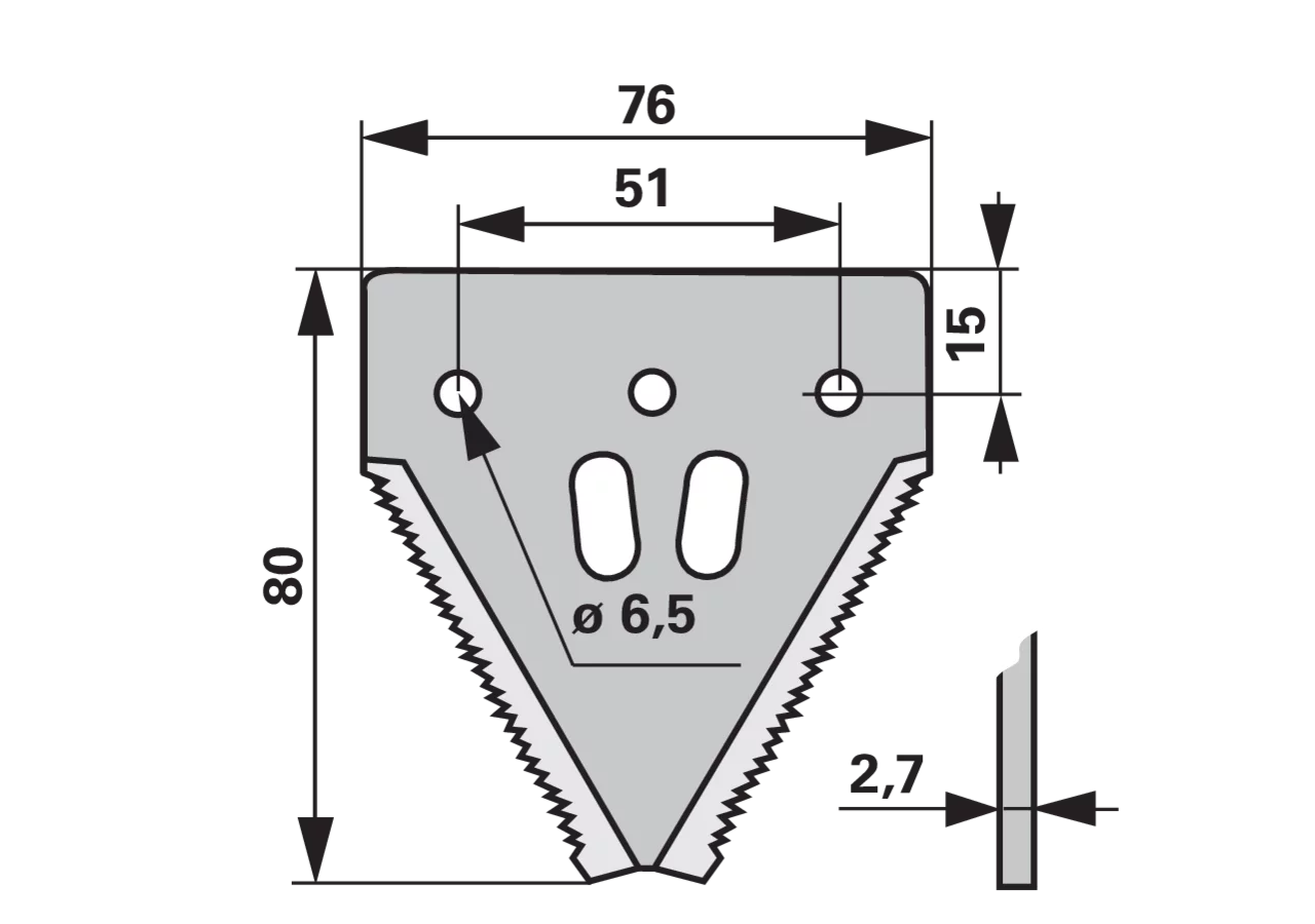 Mähmesserklinge Pro-Cut, grob Schumacher 10961.06 Schumacher
