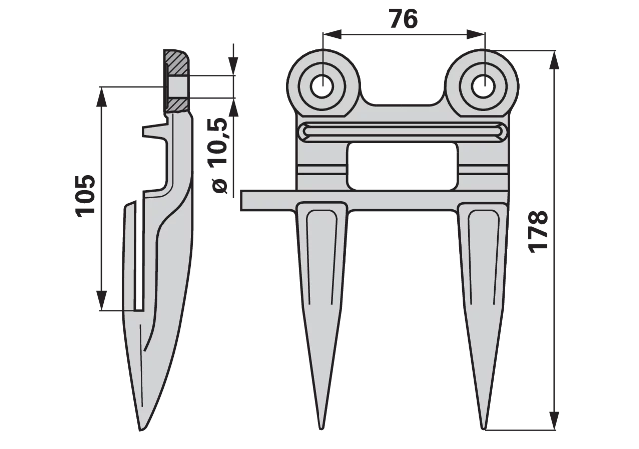 Doppelfinger – passend für Claas 626294.0 GartenShop24