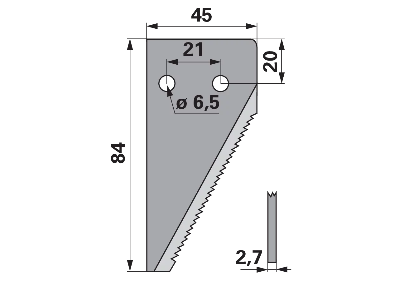 Endklinge – passend für Claas 611204.0 GartenShop24