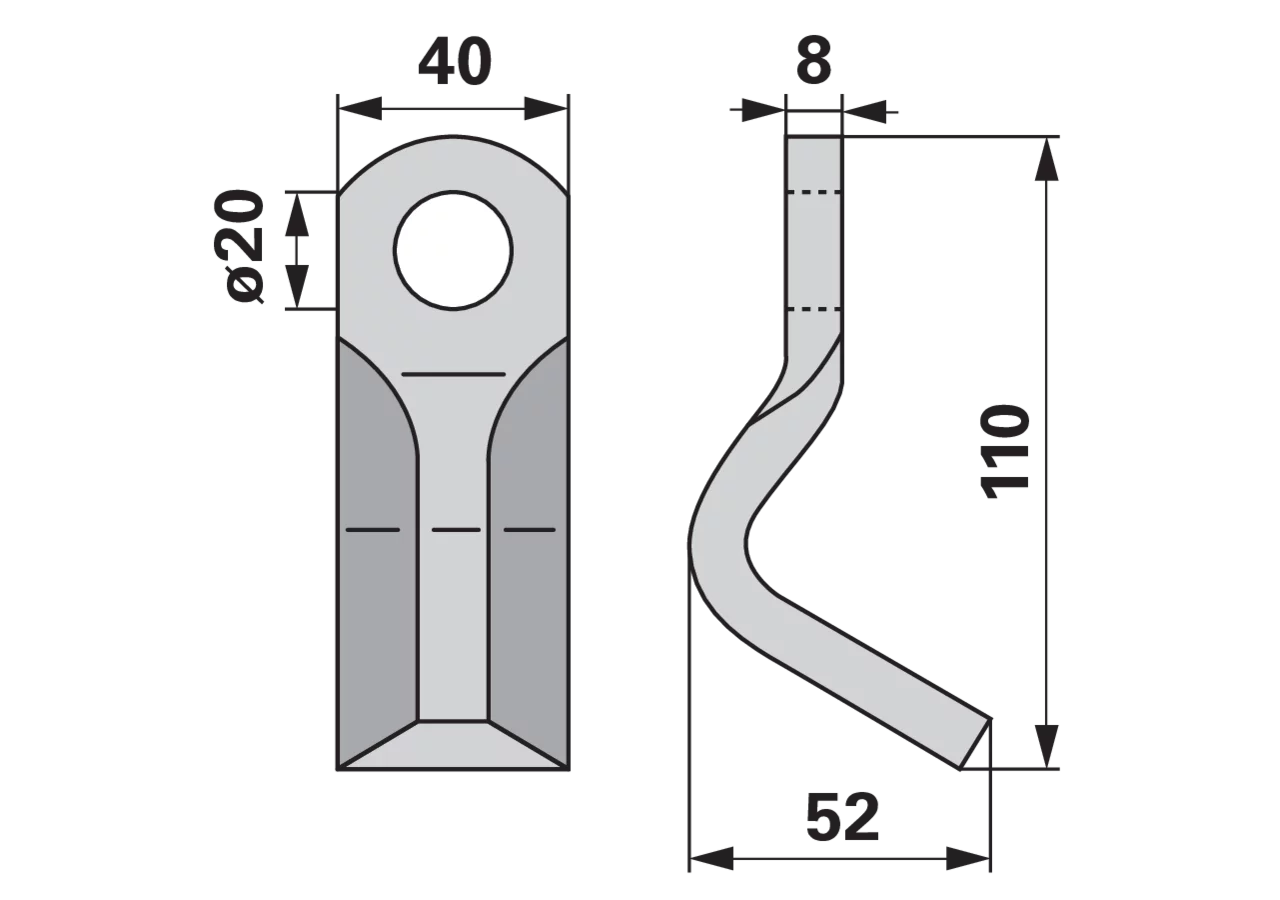 Häckselmesser – passend für Claas 695728.1 GartenShop24