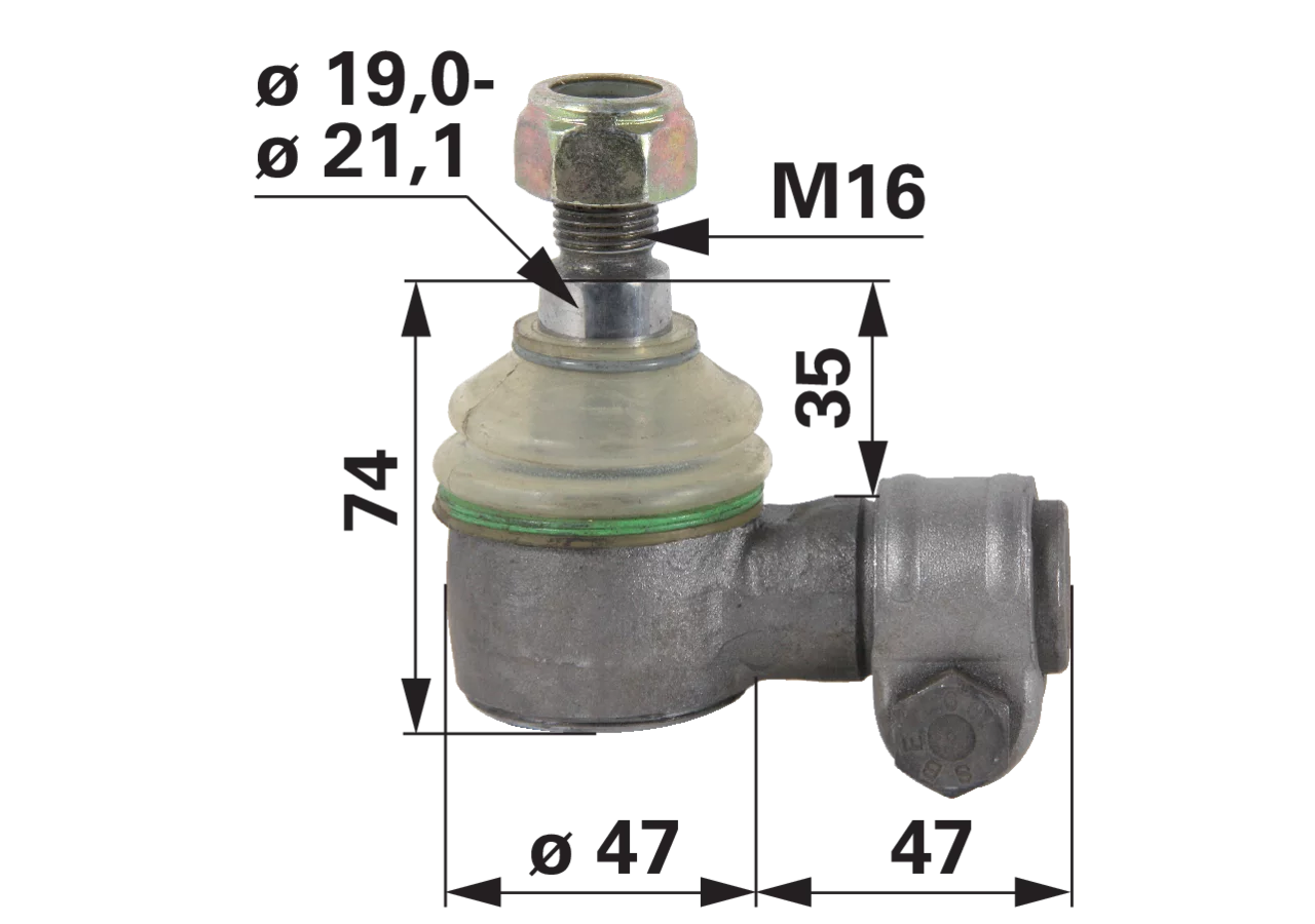 Kugelgelenk – passend für Claas 570591.5 GartenShop24