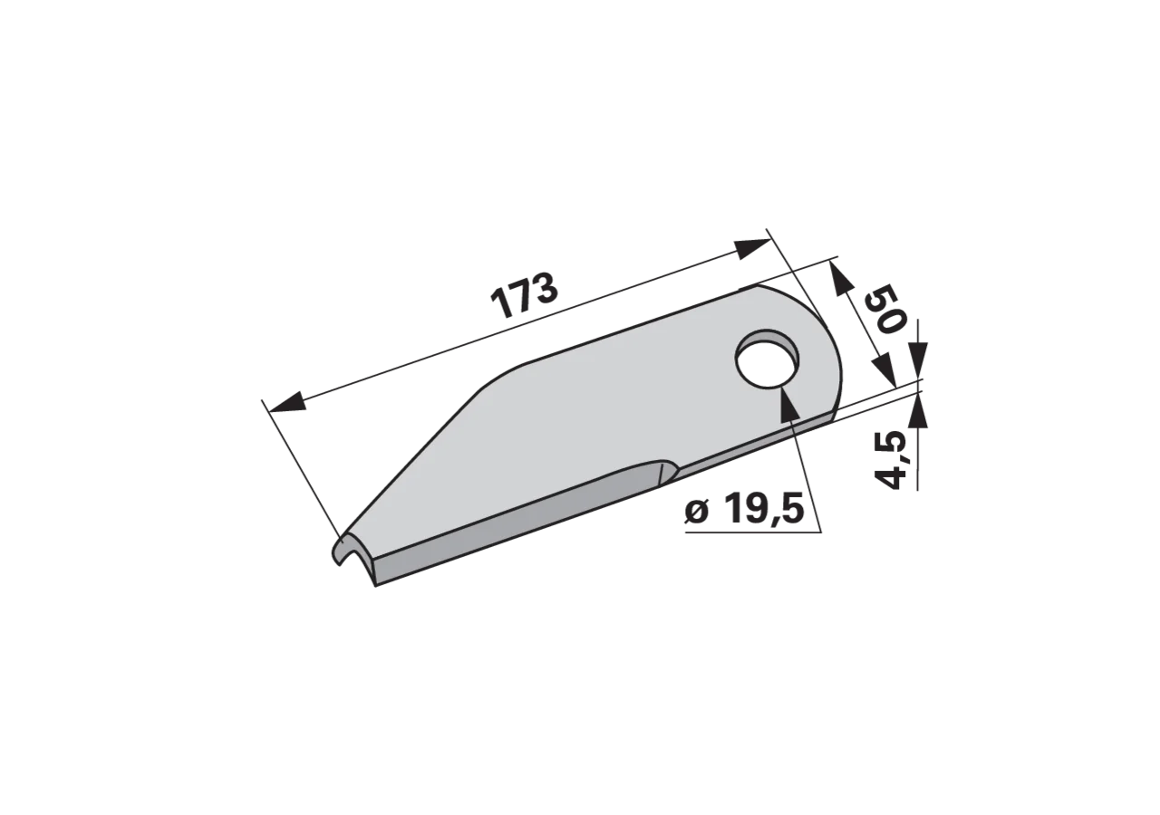 Häckslermesser rechts, beschichtet – passend für New Holland 87384920 GartenShop24