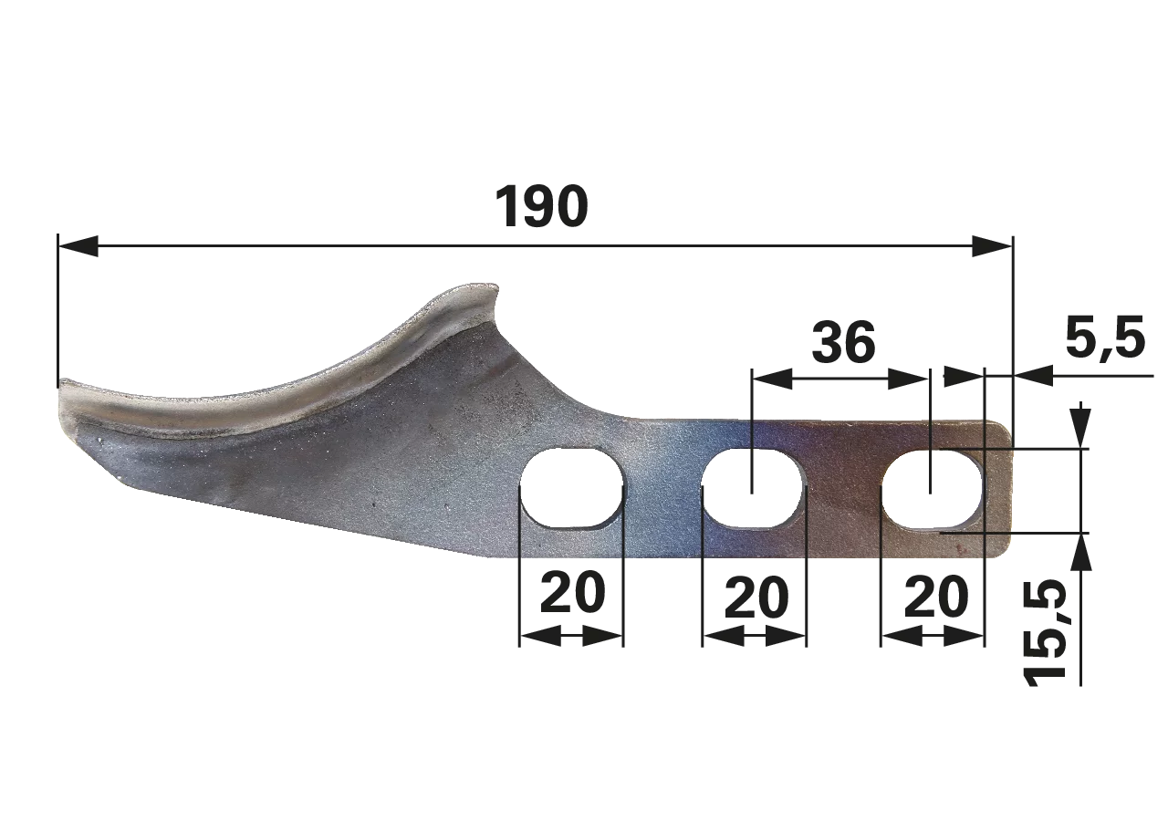 Stoppeltrennmesser – passend für Geringhoff 501406 GartenShop24