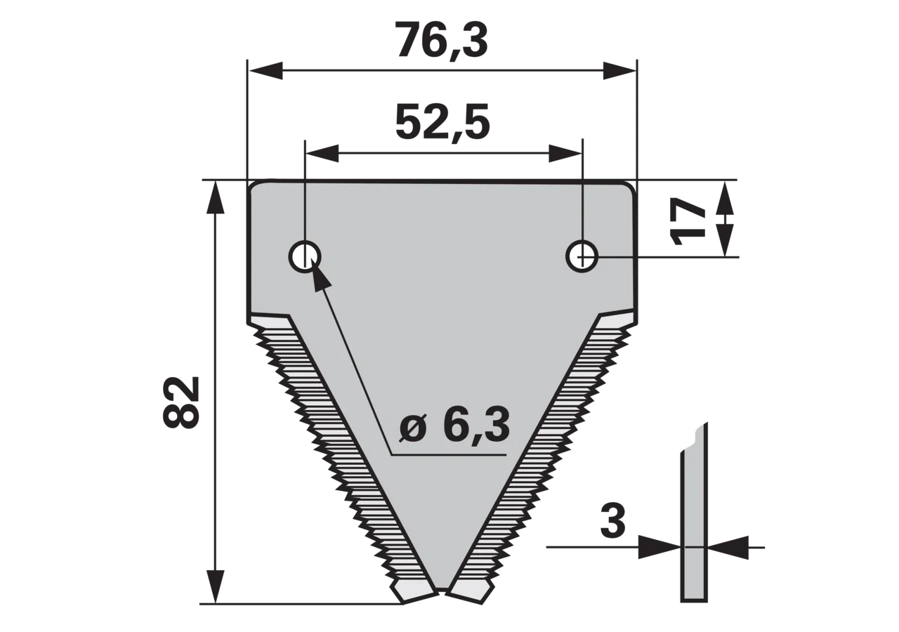 Mähmesserklinge Rasspe 41782.05 radura