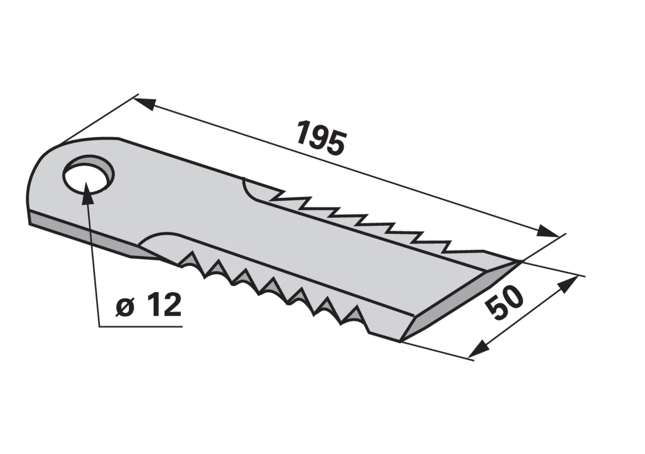 Gegenmesser 2 x gezahnt radura 42254 radura