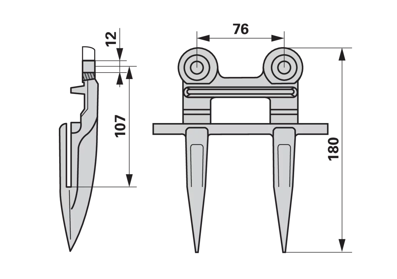 Doppelfinger – passend für Laverda 321115050 GartenShop24