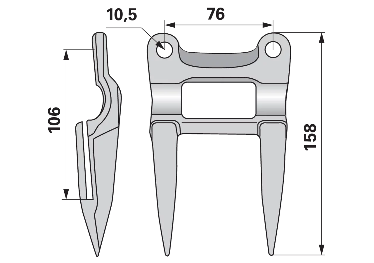 Doppelfinger – passend für John Deere Z11228 GartenShop24
