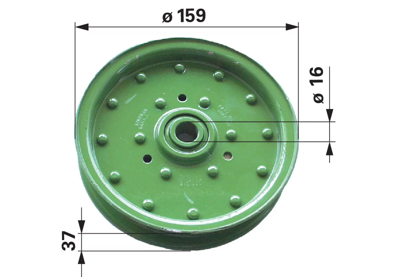 Spannrolle – passend für John Deere AP24917 GartenShop24