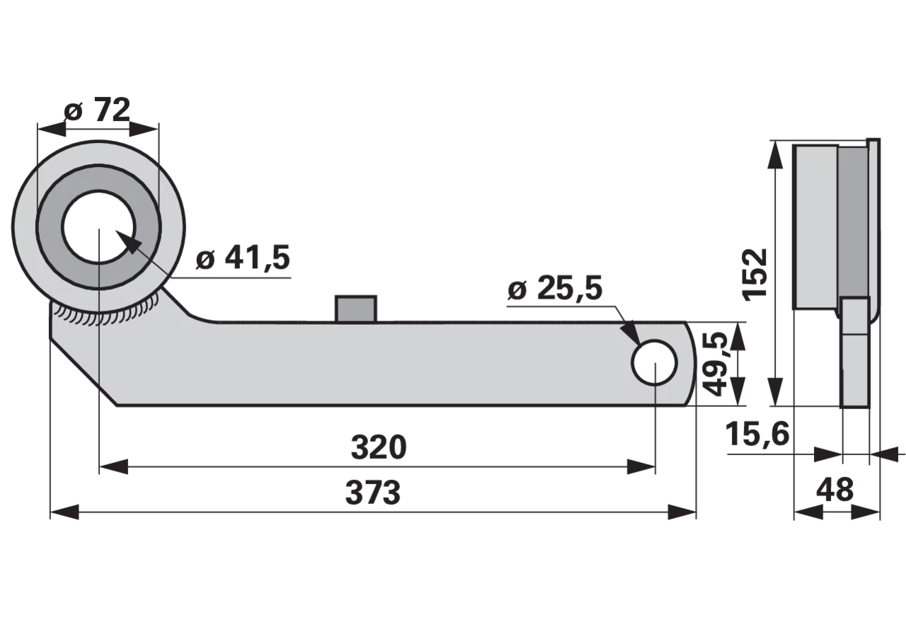 Tragarm links – passend für Claas 630403.0 GartenShop24