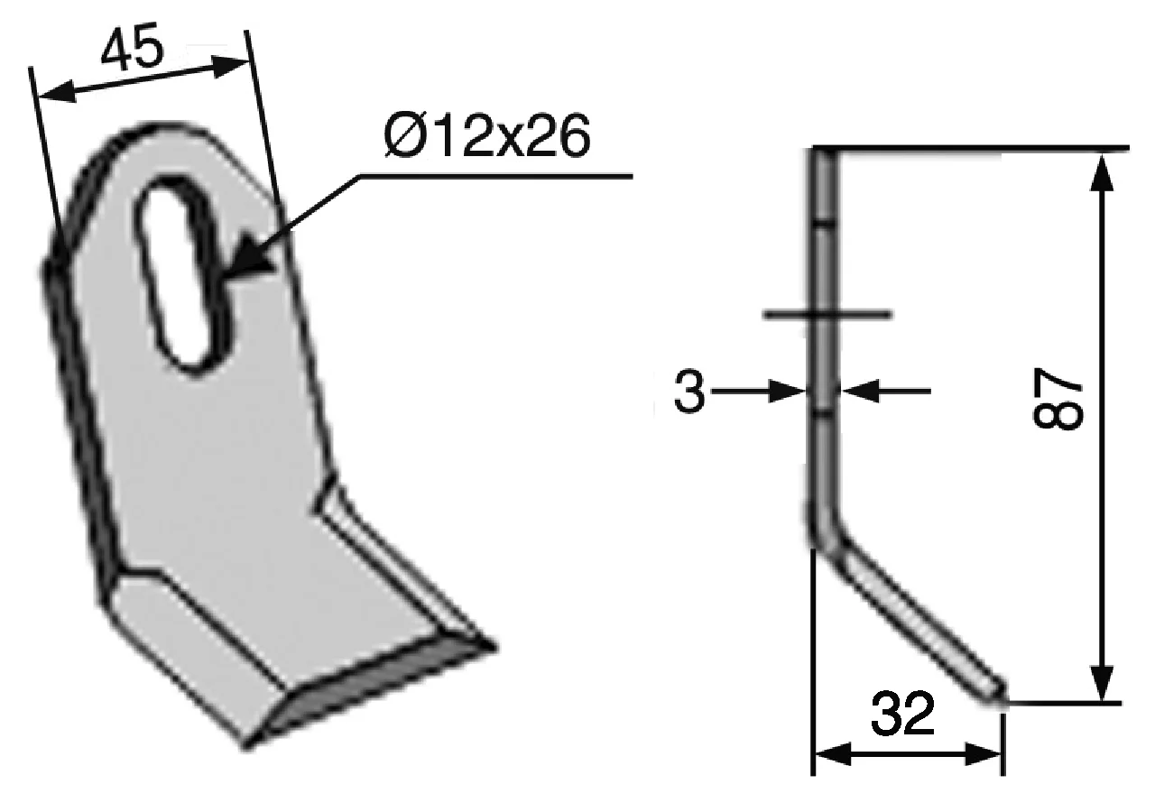 Y-Messer Breite 32 mm GartenShop24