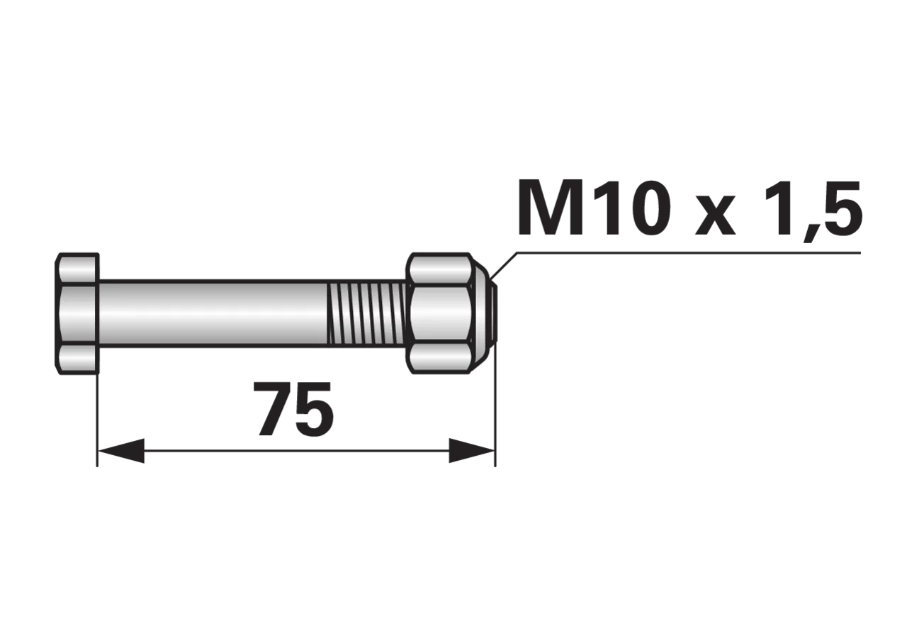 Sechskantschraube – passend für Votex 45.03.170 GartenShop24