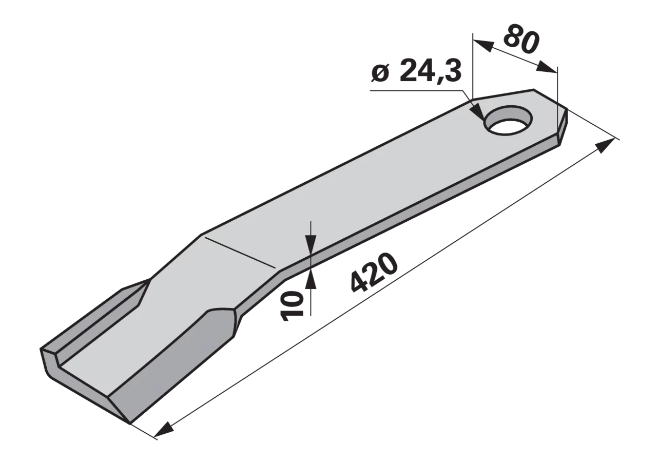 Schlegelmesser links – passend für Humus 302851 GartenShop24