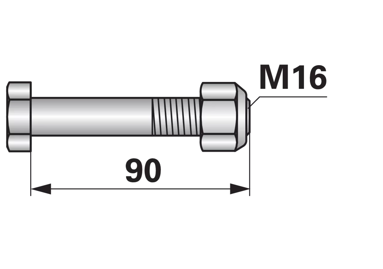 Sechskantschraube – passend für Agrimaster 1101630 GartenShop24