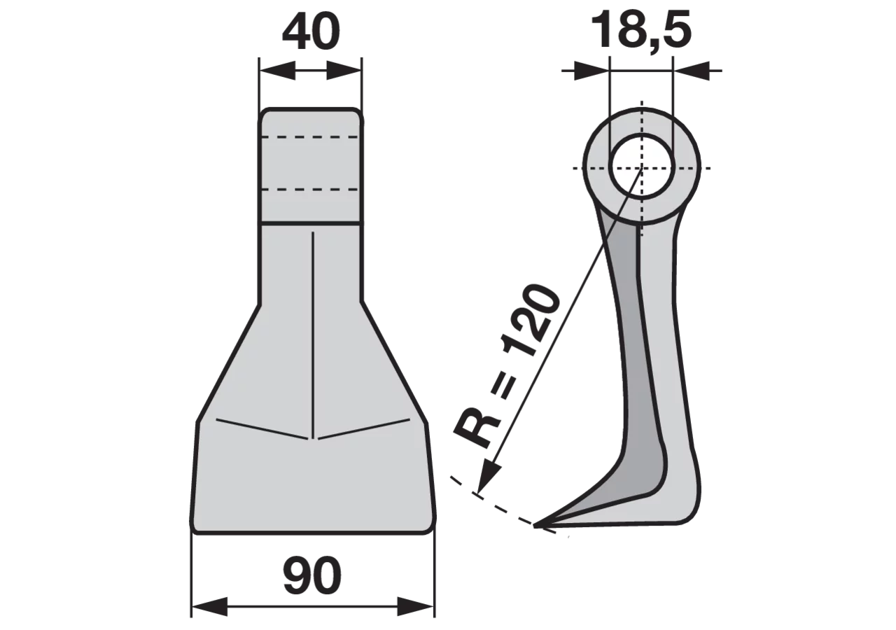 Schlaghammer B=90 H=120 Lo 18,5 GartenShop24