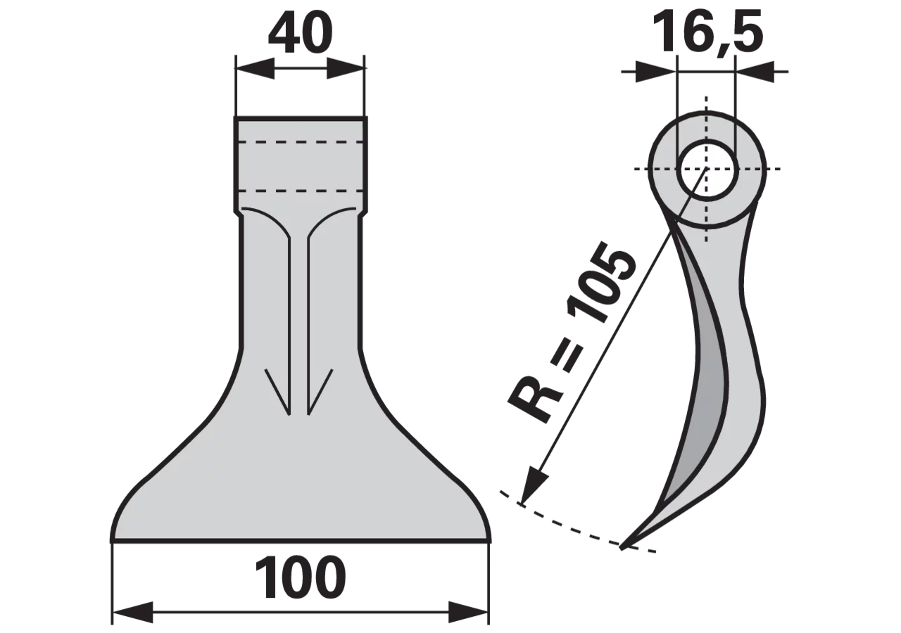 Schlaghammer B=100 H=105 Lo=16,5 GartenShop24