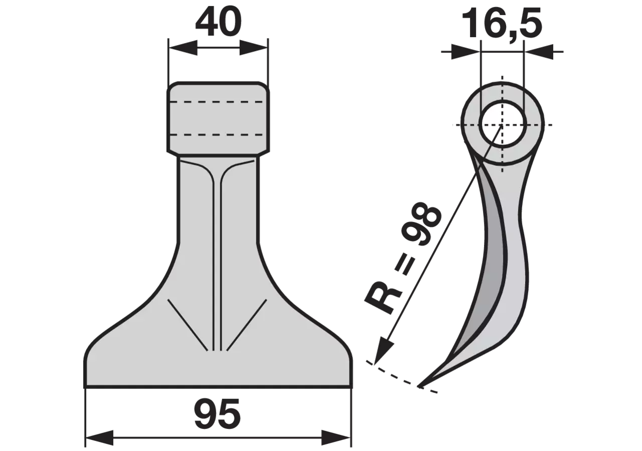 Schlaghammer B=95 H=98 Lo=16,5 GartenShop24