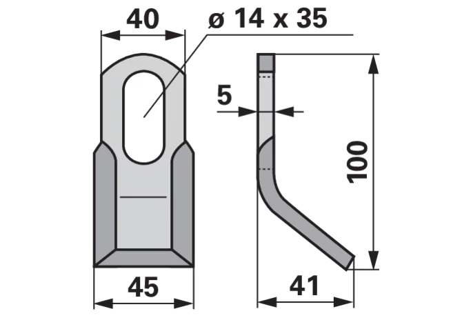 Y-Messer – passend für Rousseau 525422 GartenShop24