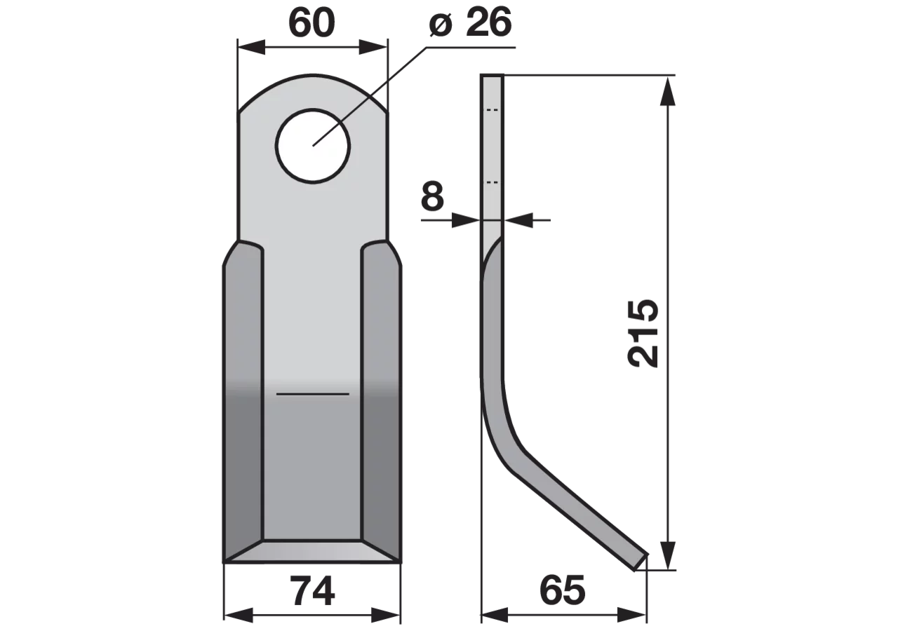 Y-Messer Breite 65 mm GartenShop24