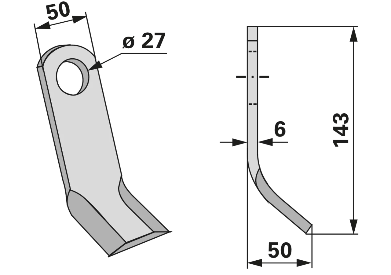Y-Messer – passend für Connel 7190315 GartenShop24
