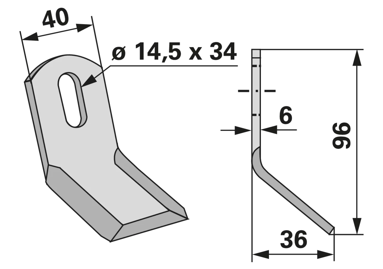 Y-Messer – passend für Carroy 16039 GartenShop24