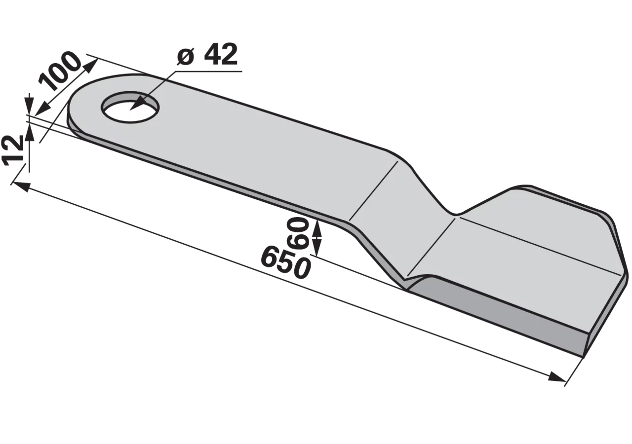 Messer links – passend für Sauerburger 41030266 GartenShop24