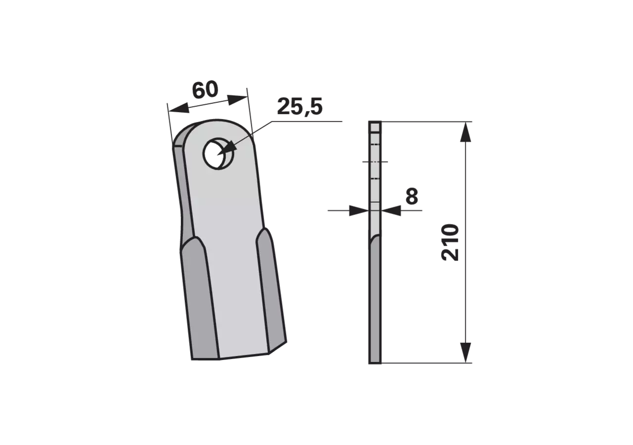 Schlegelmesser – passend für Maschio T40005141 GartenShop24