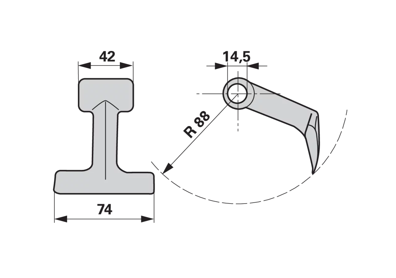 Schlaghammer – passend für Mc Connel 4001091 GartenShop24