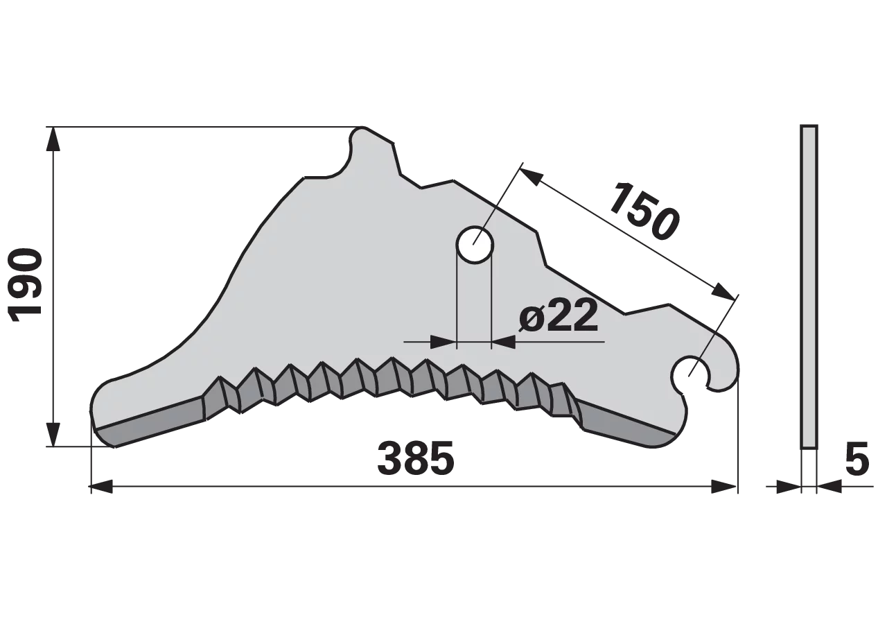 Pressenmesser – passend für John Deere CC45488 FRANK