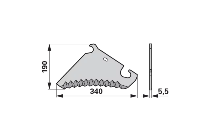Pressenmesser – passend für New Holland 84038823 GartenShop24