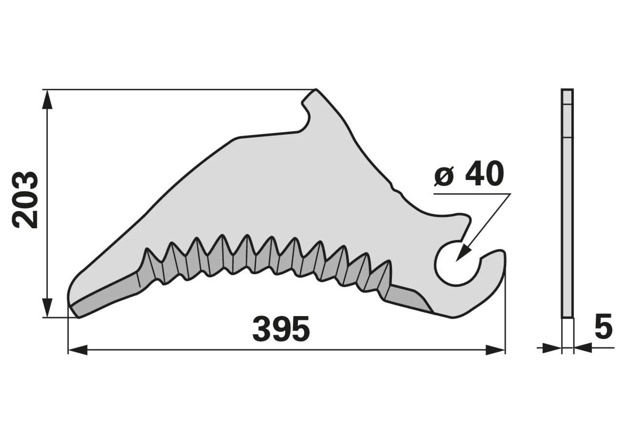 Pressenmesser – passend für Claas 0008661250 GartenShop24