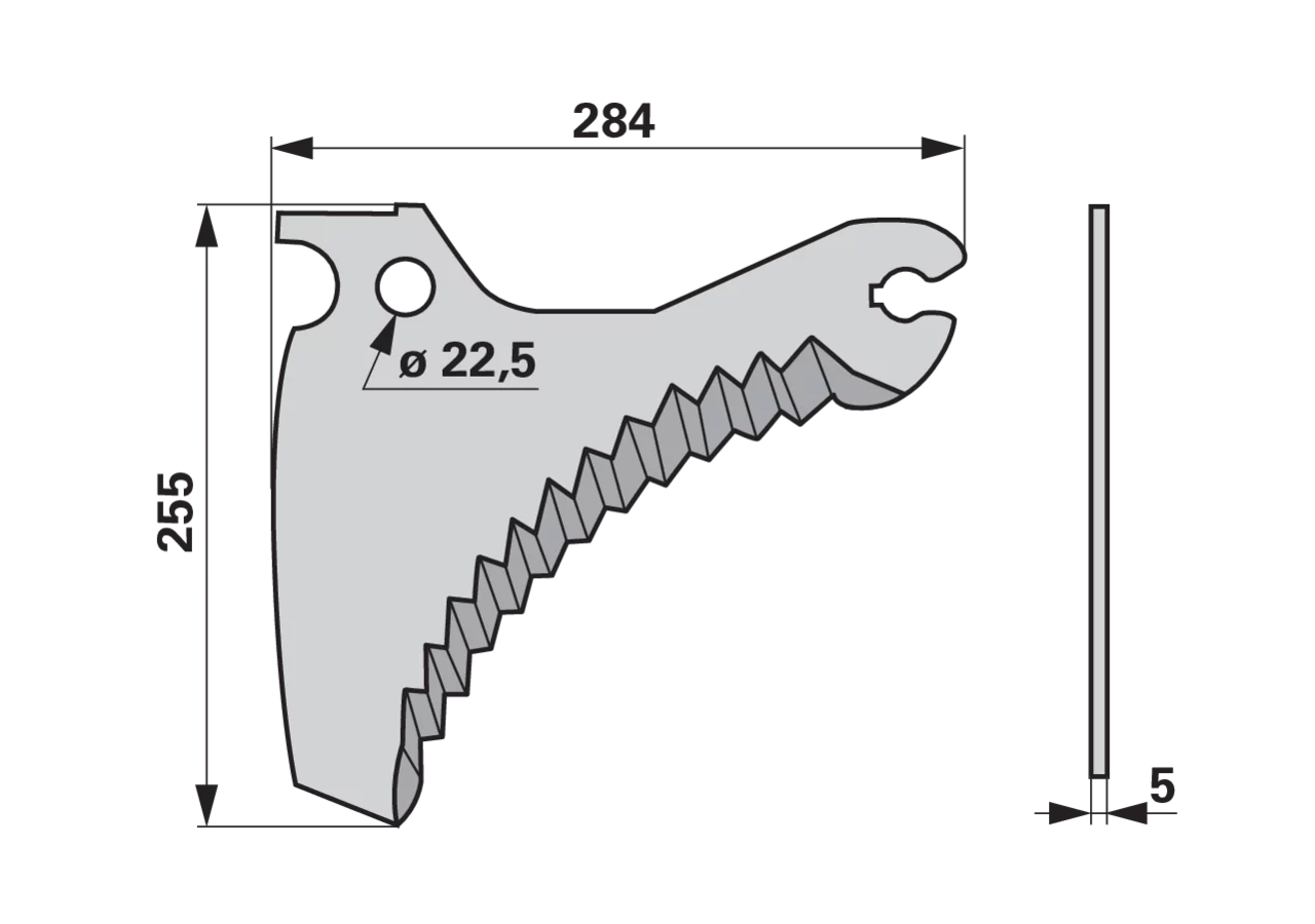 Pressenmesser – passend für Case 03.005.947 GartenShop24