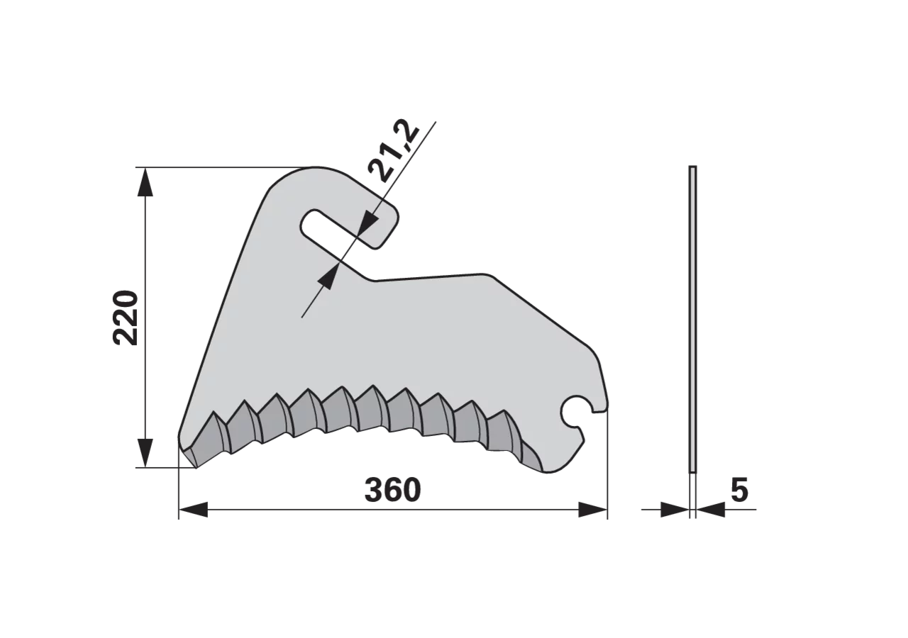 Pressenmesser – passend für Mc Hale CK00014 FRANK
