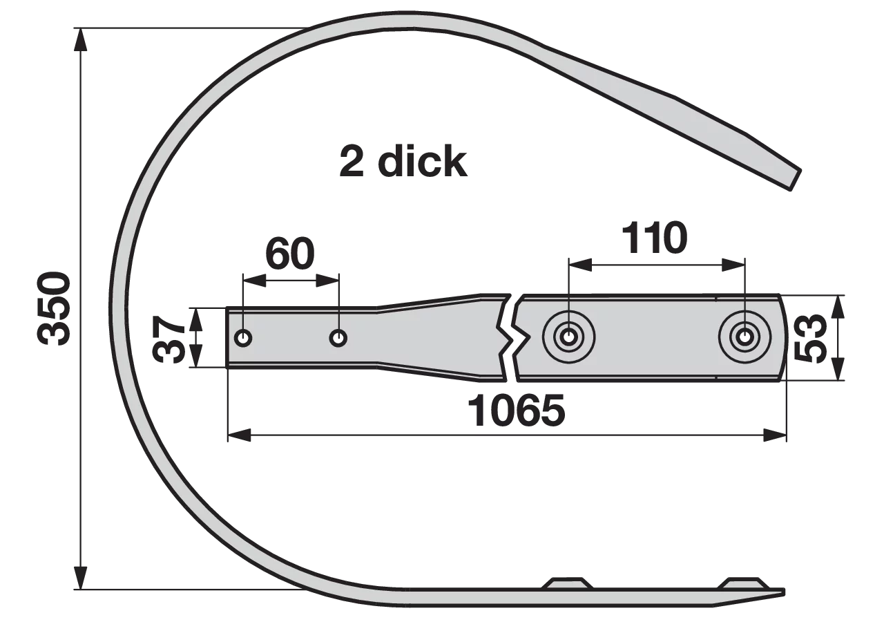Pick-up Abstreifer – passend für Krone 938157.0 GartenShop24
