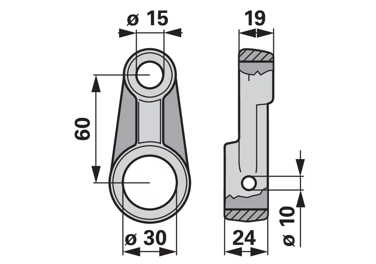 Exzenterarm – passend für Krone 938136.1 GartenShop24
