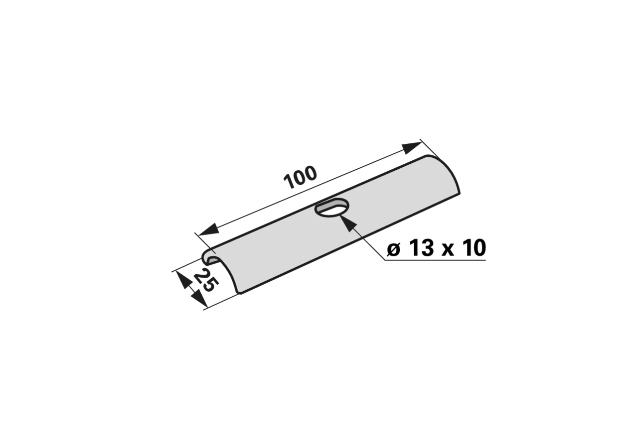 Zinkenhalter 100 mm – passend für Gallignani 0605014 GartenShop24