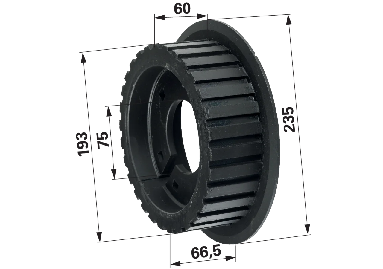 Antriebsrad 194 mm – passend für Ropa 252145 GartenShop24