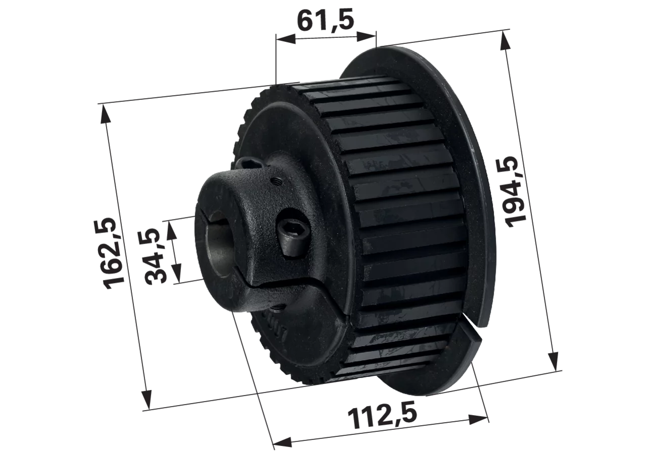 Antriebsrad 136 mm – passend für Ropa 52000700 GartenShop24