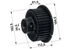 Antriebsrad 136 mm – passend für Ropa 52000700 GartenShop24