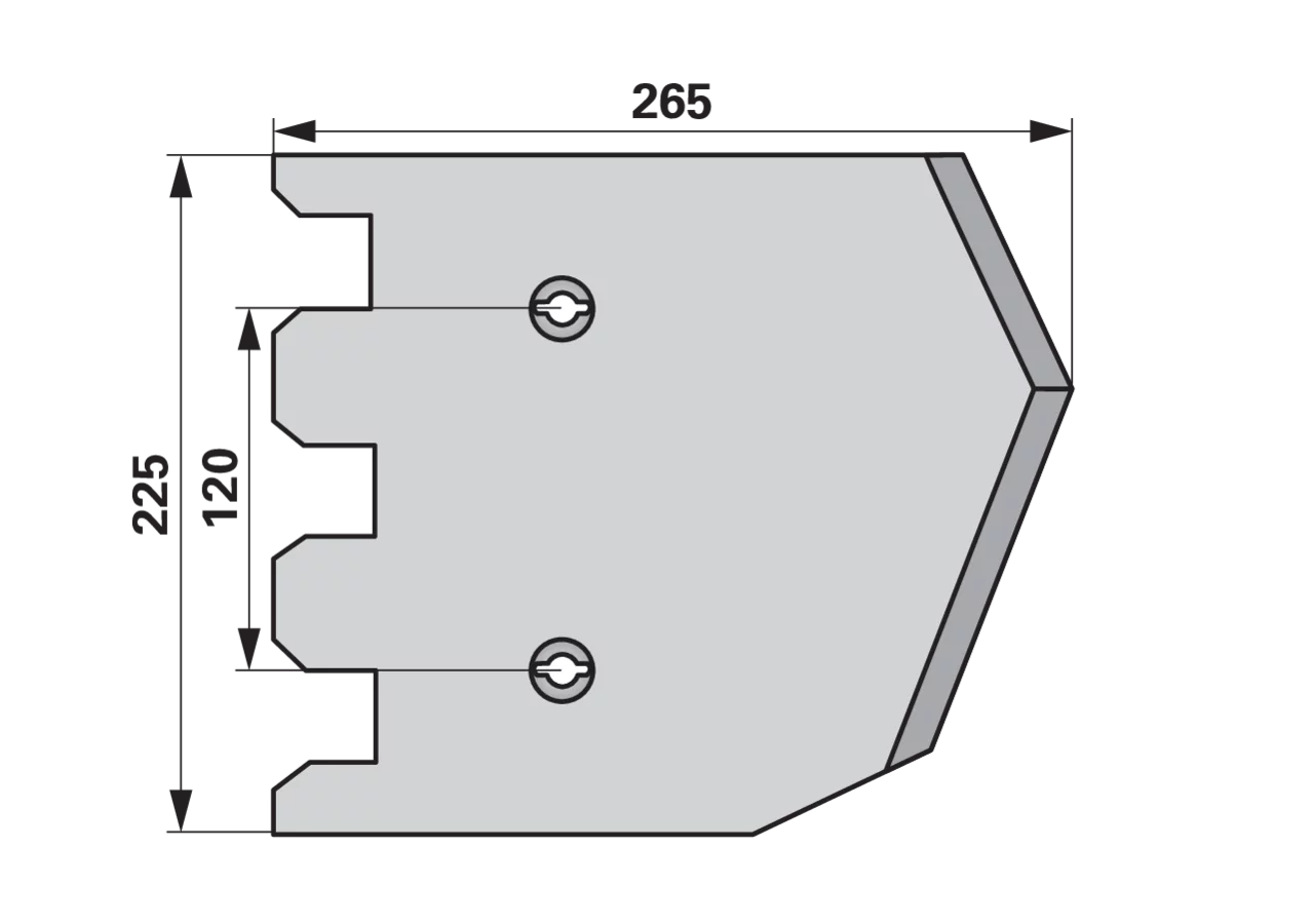 Rodeschar rechts, 2 teilig – passend für Grimme 089.00357 GartenShop24