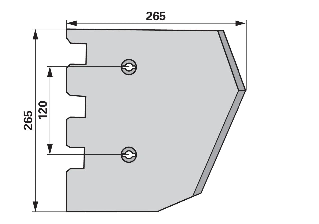 Rodeschar rechts, 2 teilig – passend für Grimme 089.00456 GartenShop24