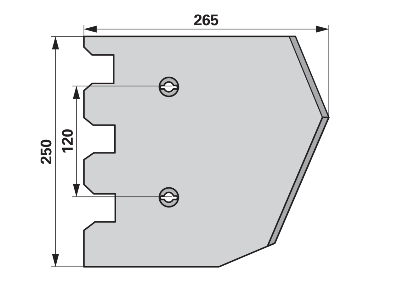 Rodeschar rechts, 2 teilig – passend für Grimme 100.24773 GartenShop24