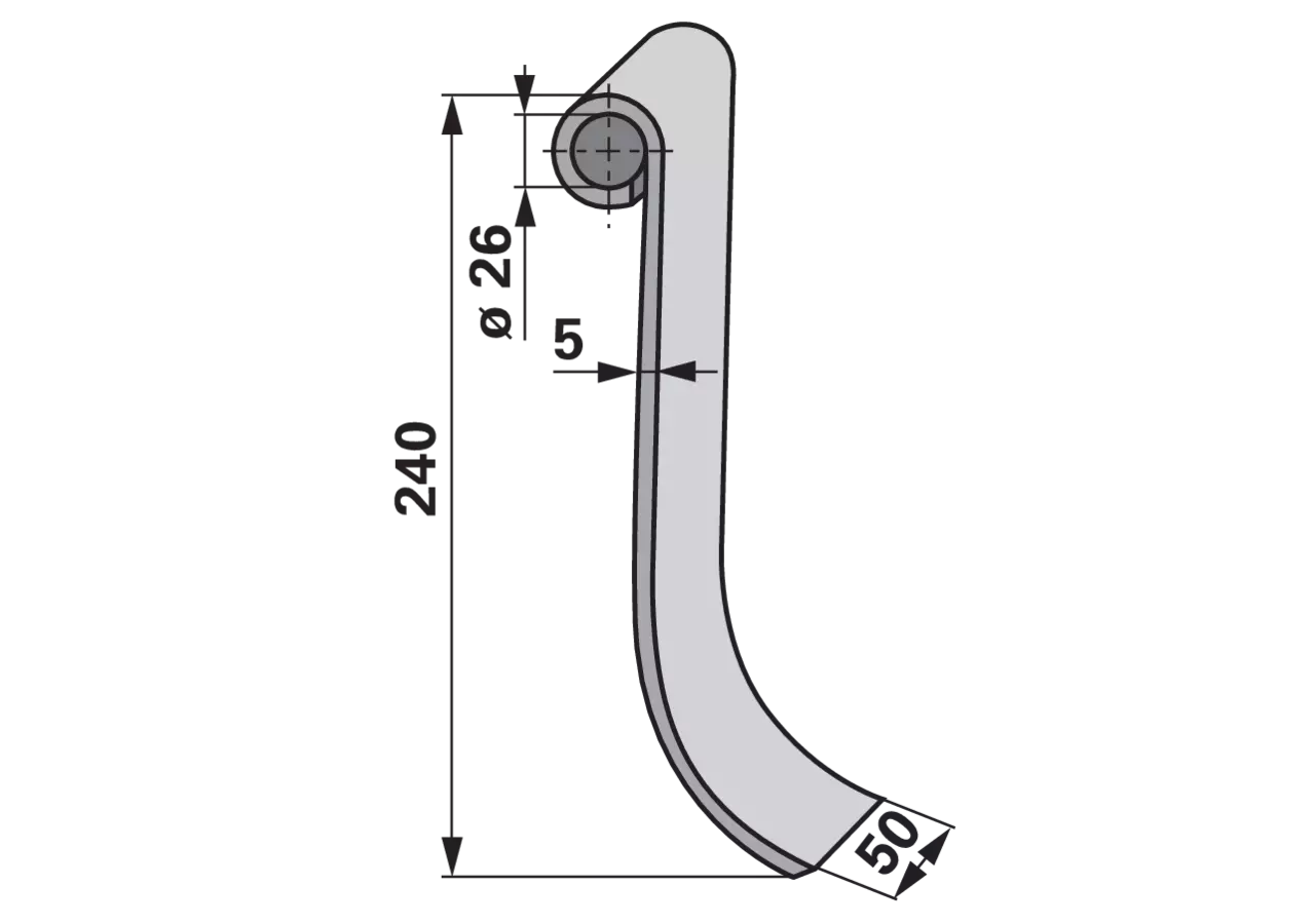 Schläger lang, 240 mm GartenShop24