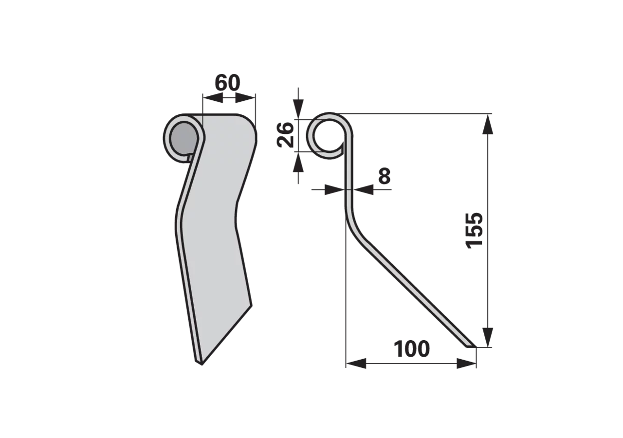 Krautschläger rechts – passend für Baselier BN165D-LK01093 GartenShop24