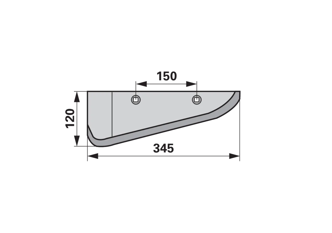 Rodeschar links L 345 H 120 LAB 150 GartenShop24