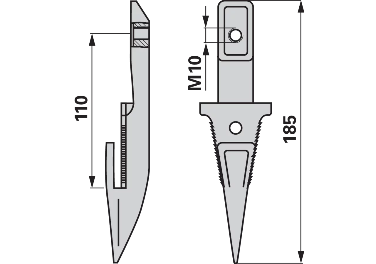 Einzelfinger breite Lappen, – passend für Reform 110.422.205 GartenShop24