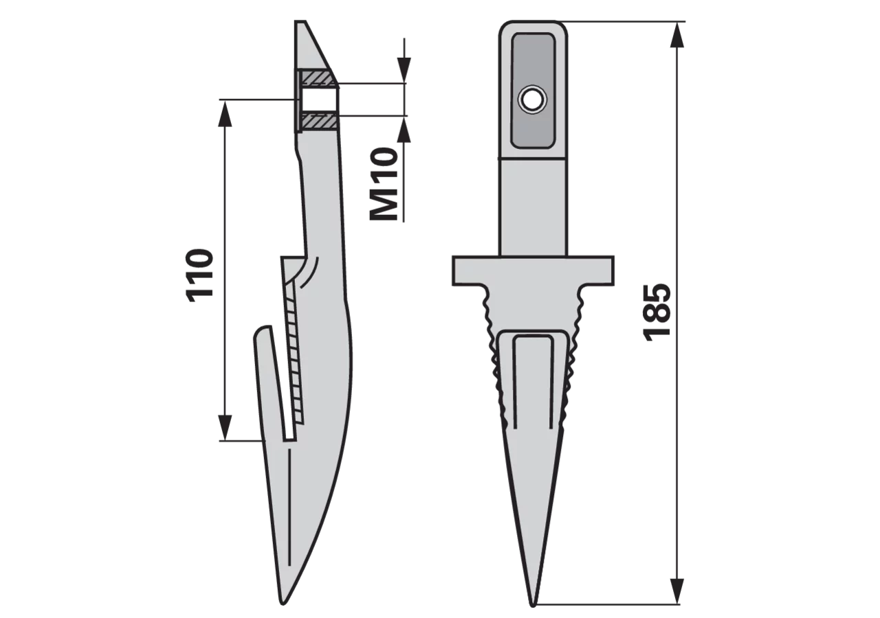 Einzelfinger breite Lappen, – passend für Reform 110.422.214 GartenShop24